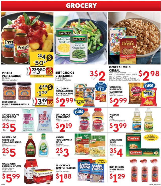 Sunshine Foods Ad from 03/23/2022