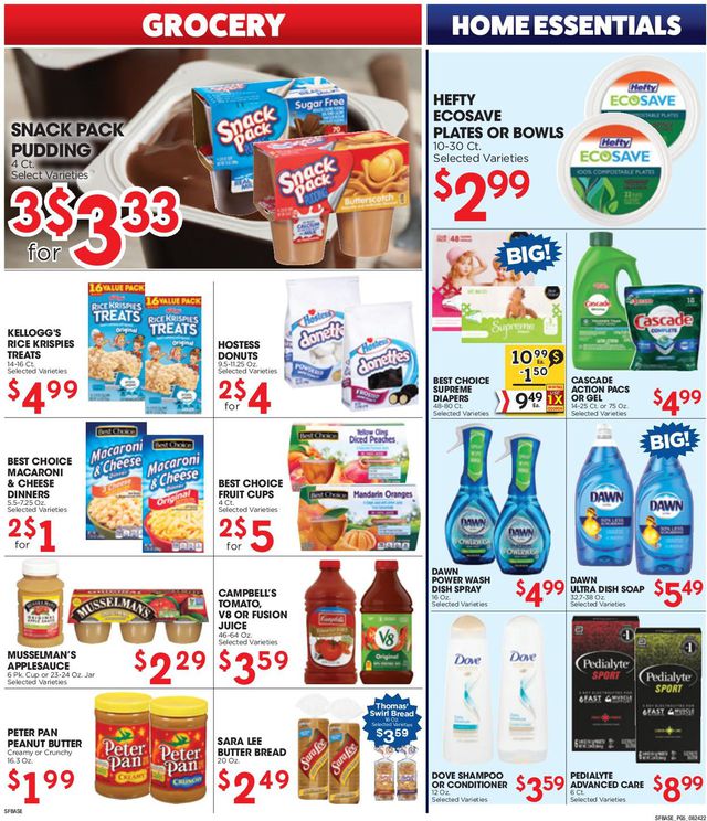 Sunshine Foods Ad from 08/24/2022
