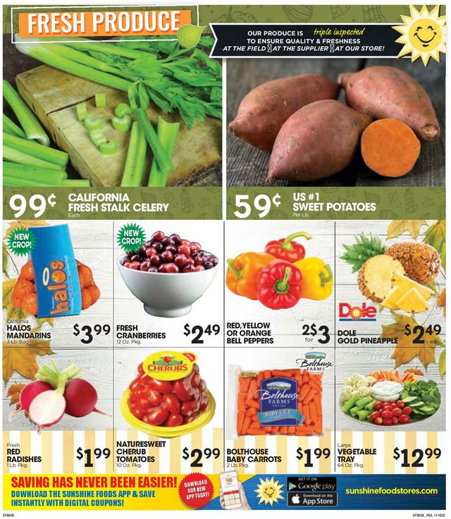 Sunshine Foods Ad from 11/16/2022