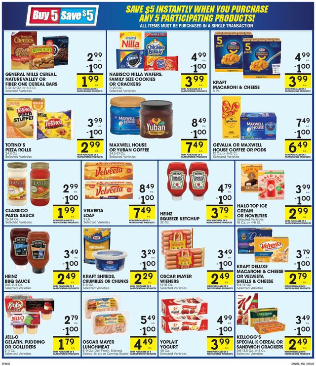 Sunshine Foods Ad from 01/04/2023