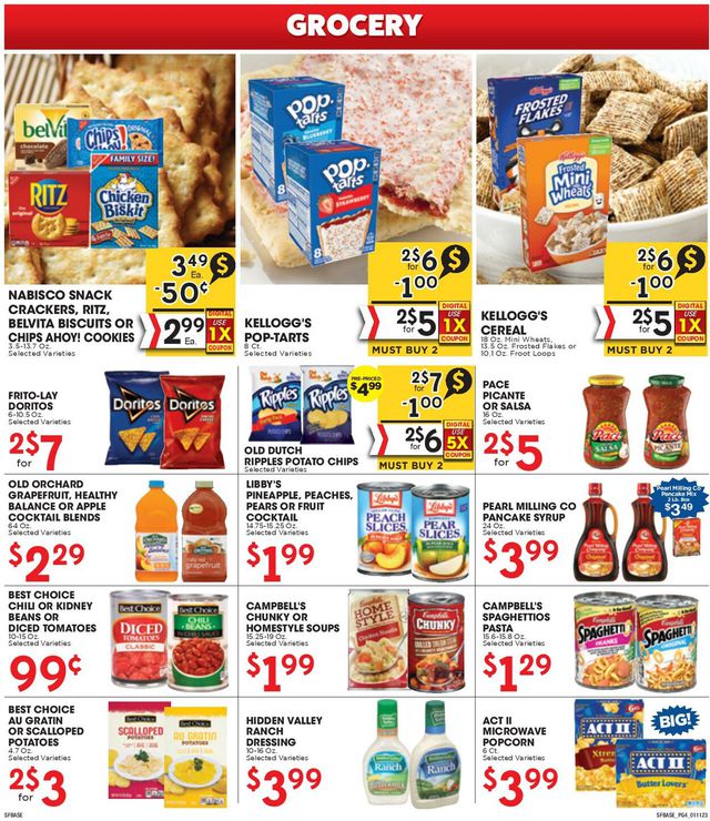 Sunshine Foods Ad from 01/11/2023