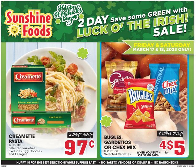 Sunshine Foods Ad from 03/15/2023