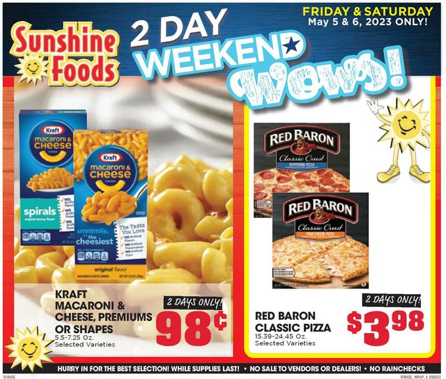 Sunshine Foods Ad from 05/03/2023