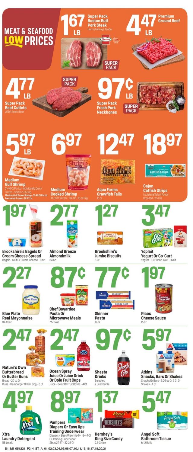 Super 1 Foods Ad from 05/12/2021