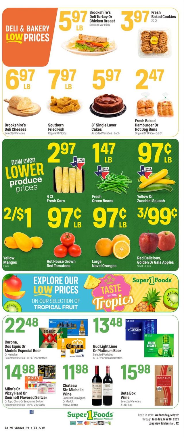 Super 1 Foods Ad from 05/12/2021