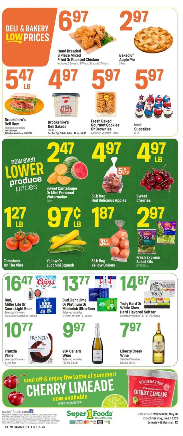 Super 1 Foods Ad from 05/26/2021