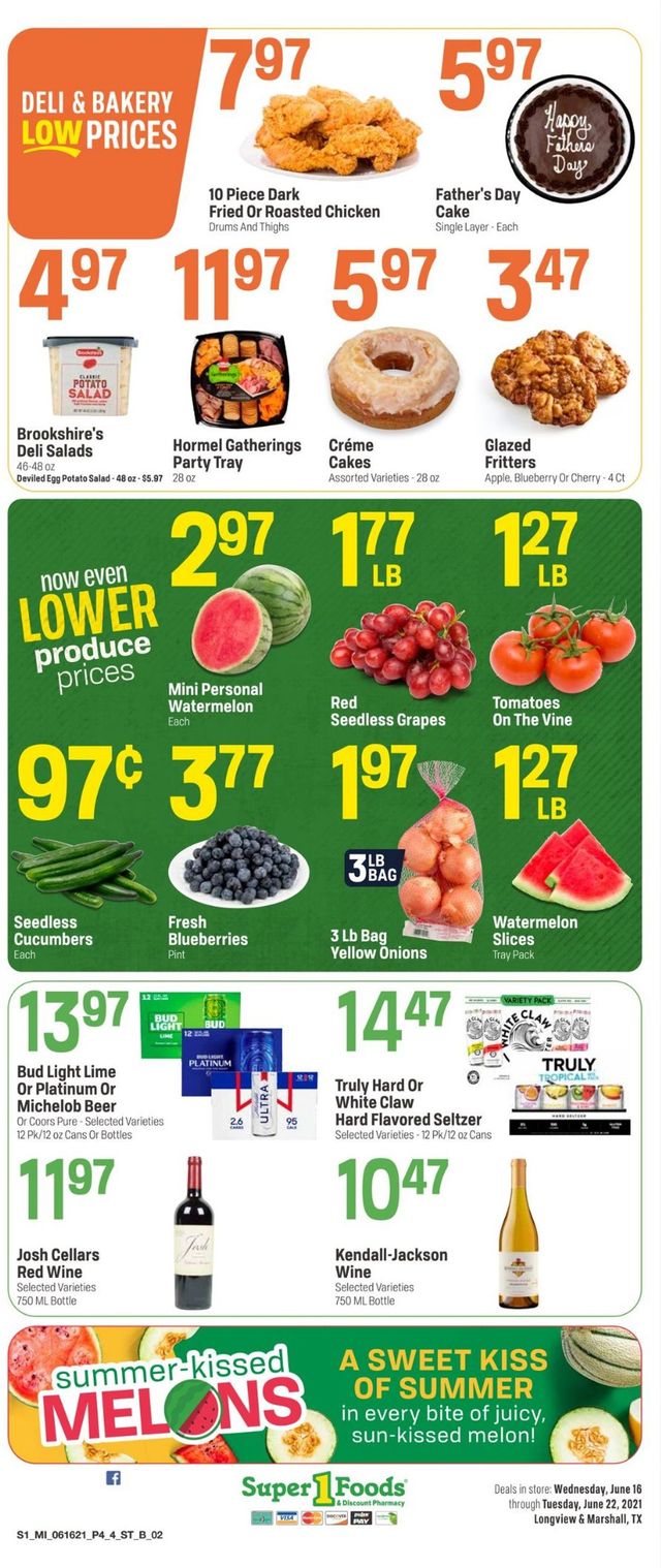 Super 1 Foods Ad from 06/16/2021