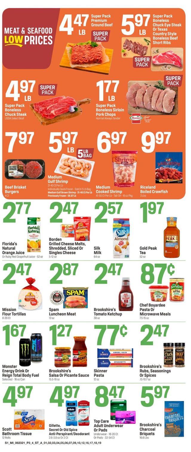 Super 1 Foods Ad from 06/23/2021