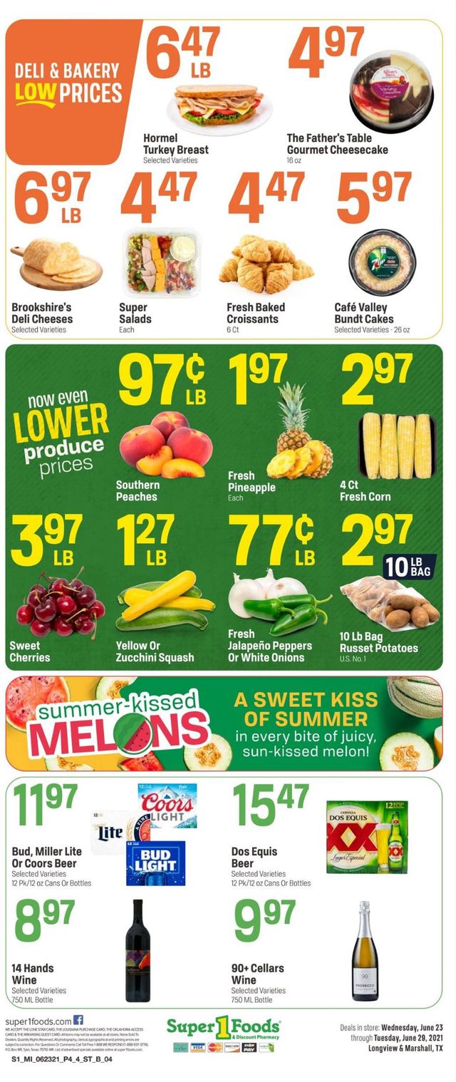 Super 1 Foods Ad from 06/23/2021