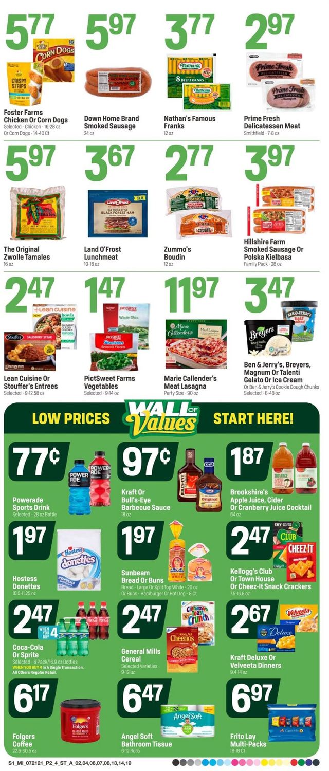 Super 1 Foods Ad from 07/21/2021