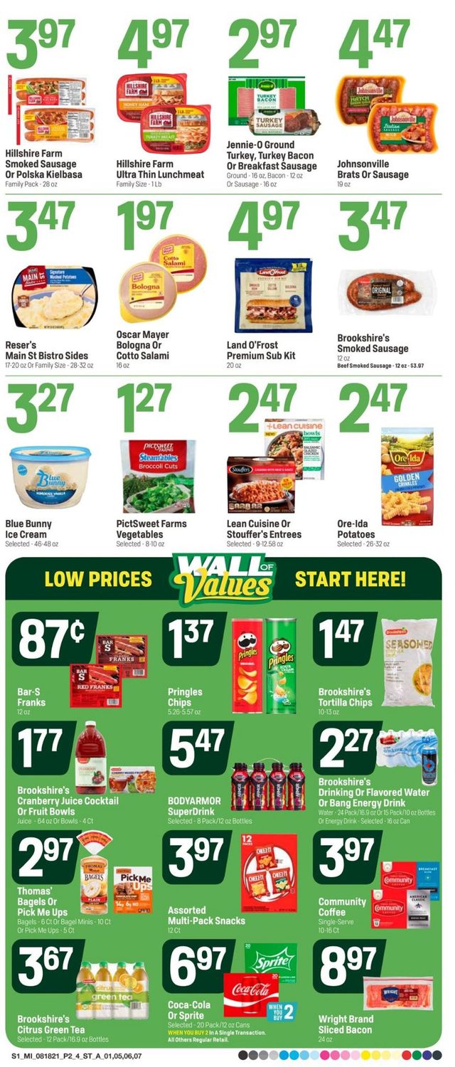 Super 1 Foods Ad from 08/18/2021