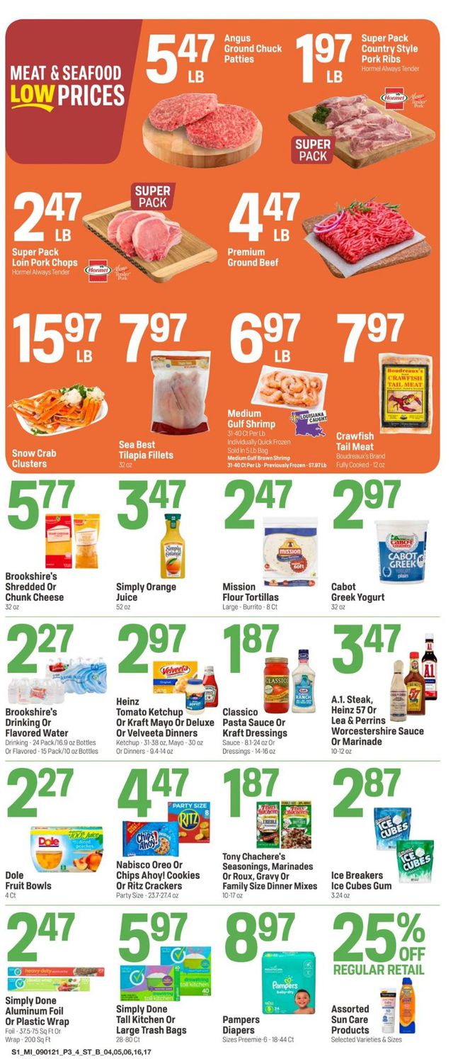 Super 1 Foods Ad from 09/01/2021