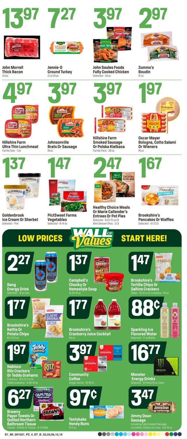 Super 1 Foods Ad from 09/15/2021