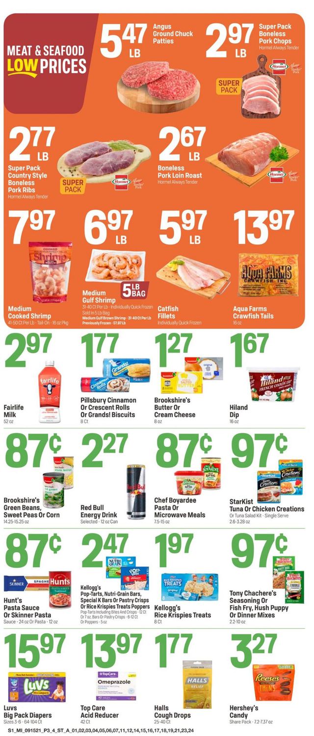 Super 1 Foods Ad from 09/15/2021