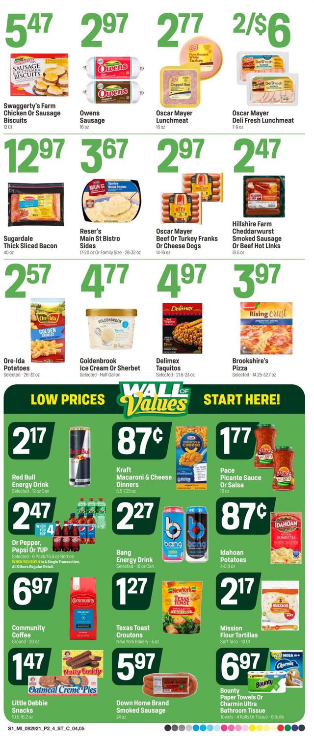 Super 1 Foods Ad from 09/29/2021