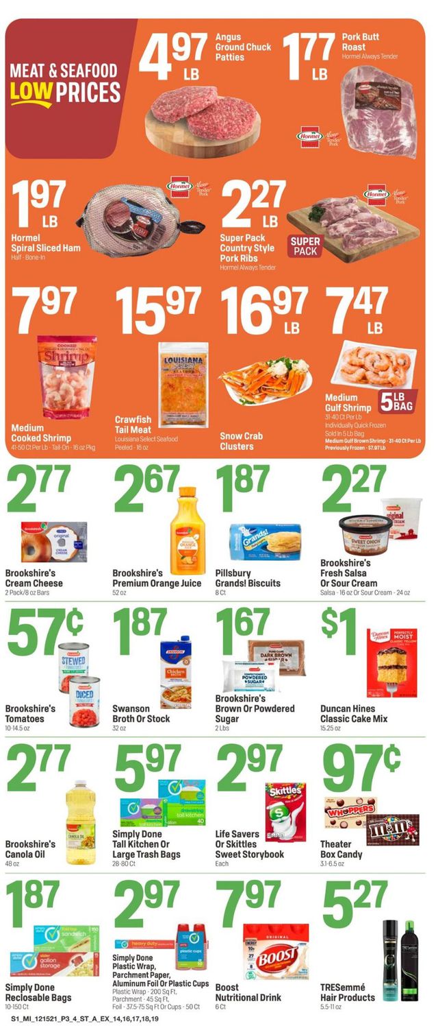 Super 1 Foods Ad from 12/15/2021