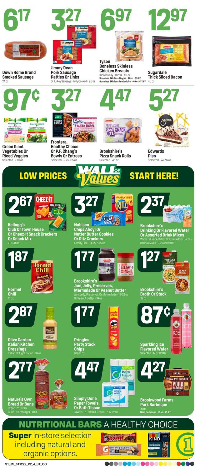Super 1 Foods Ad from 01/12/2022