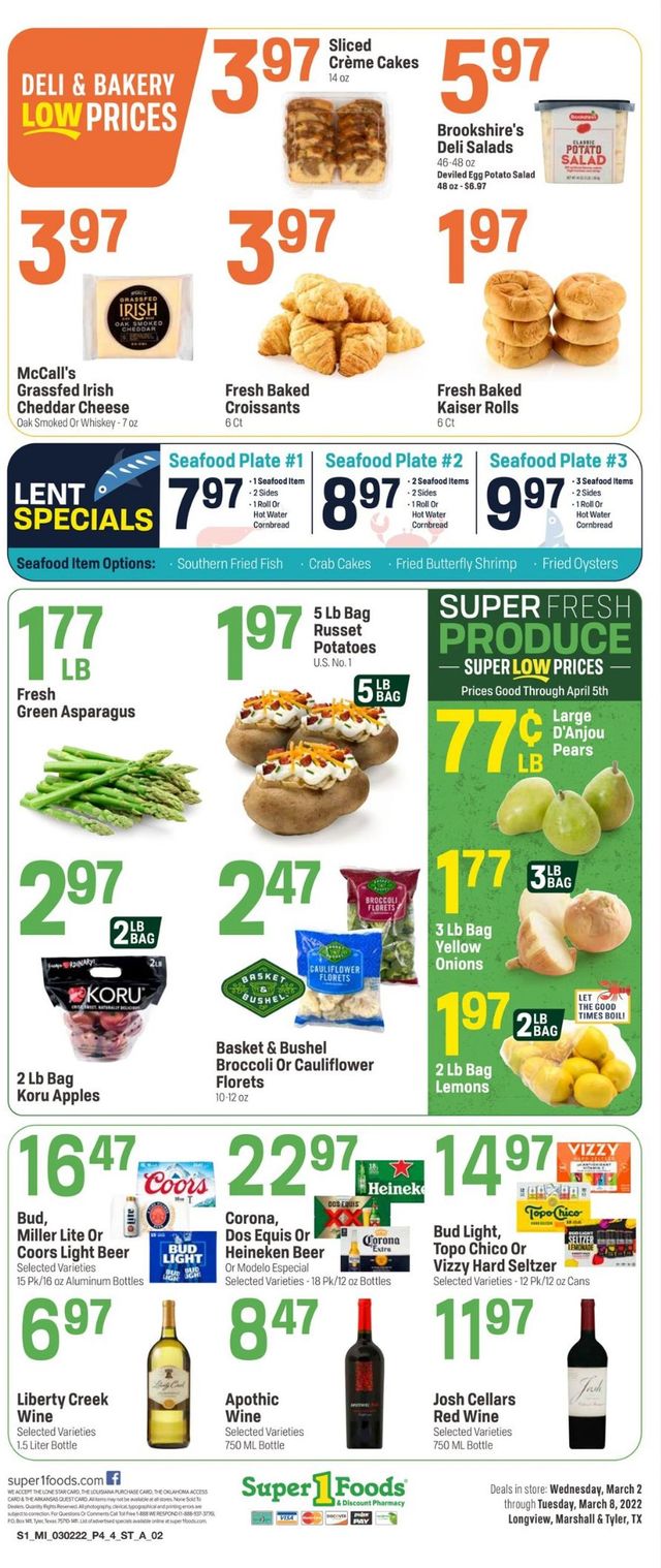 Super 1 Foods Ad from 03/02/2022