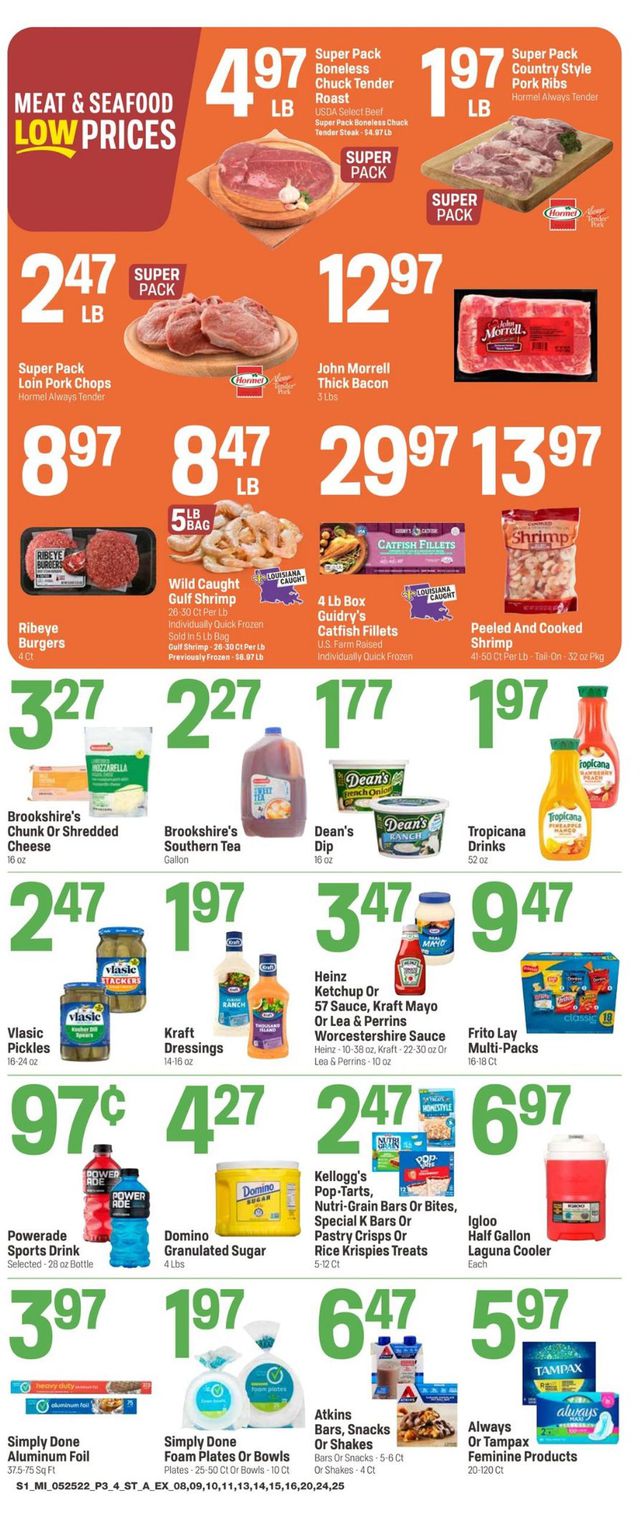 Super 1 Foods Ad from 05/25/2022