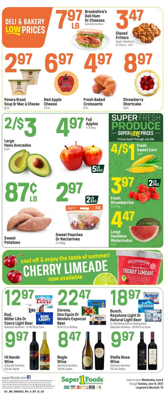 Super 1 Foods Ad from 06/08/2022