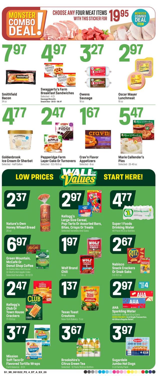Super 1 Foods Ad from 06/15/2022