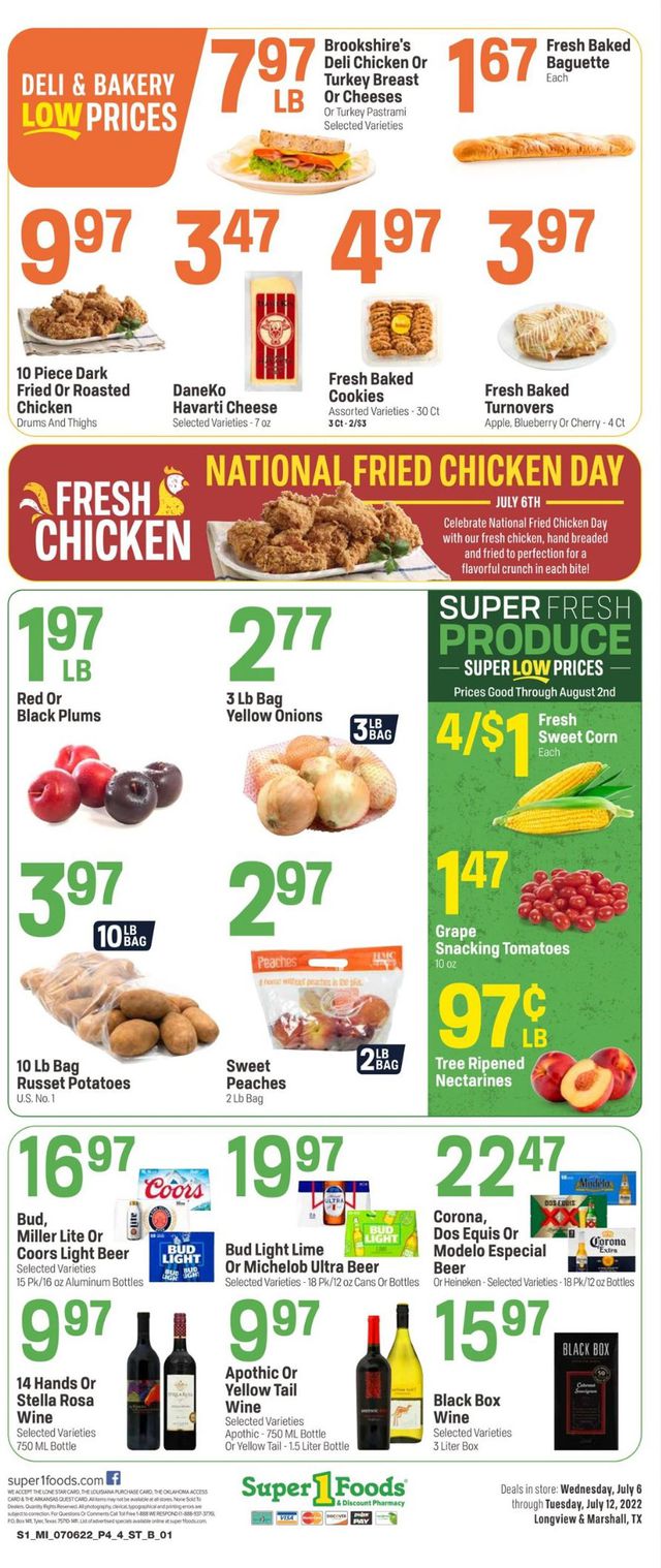 Super 1 Foods Ad from 07/06/2022