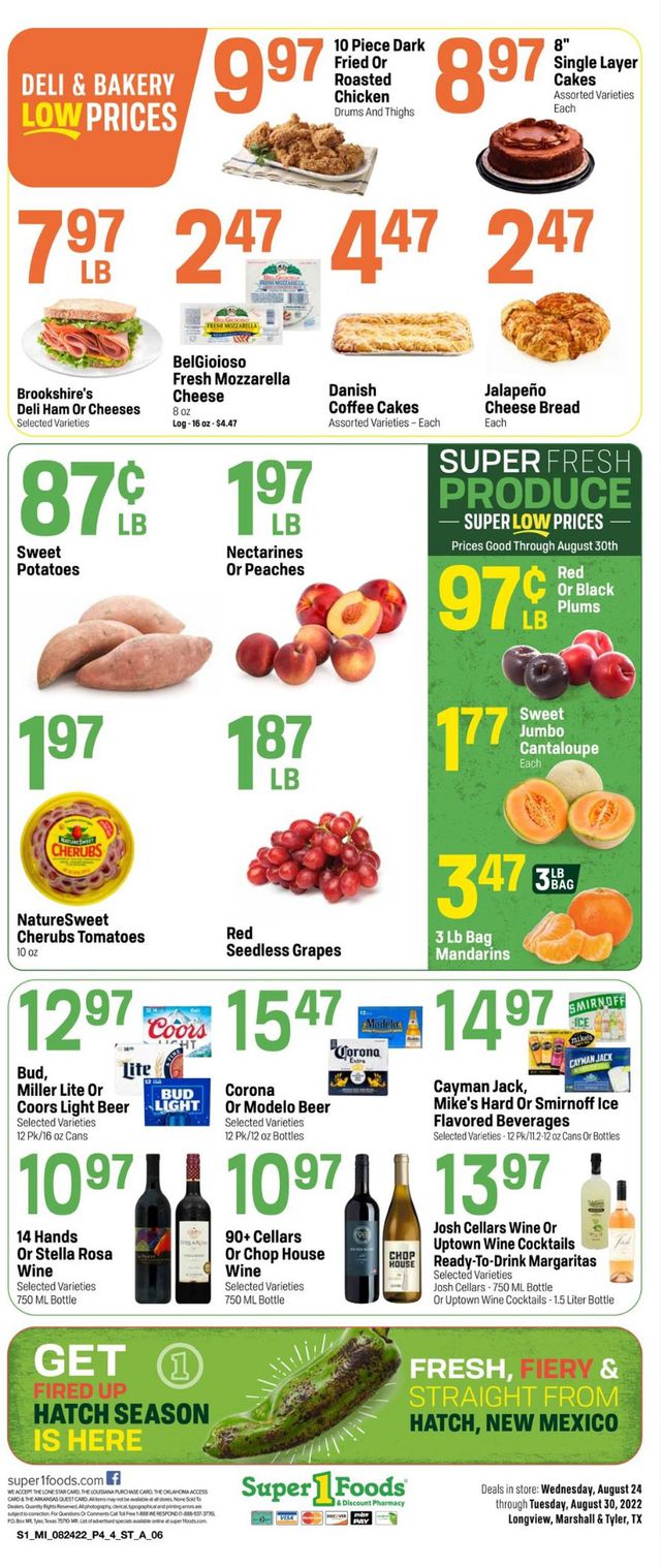 Super 1 Foods Ad from 08/24/2022