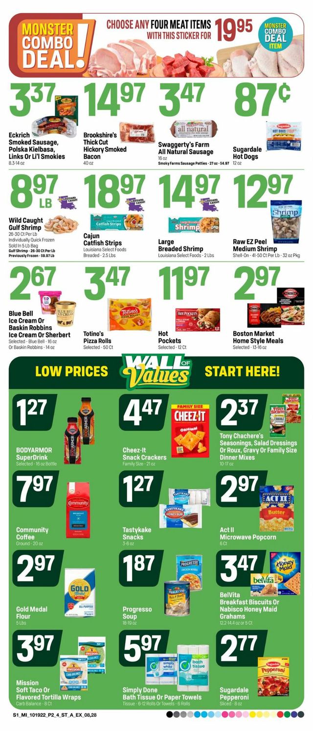 Super 1 Foods Ad from 10/19/2022