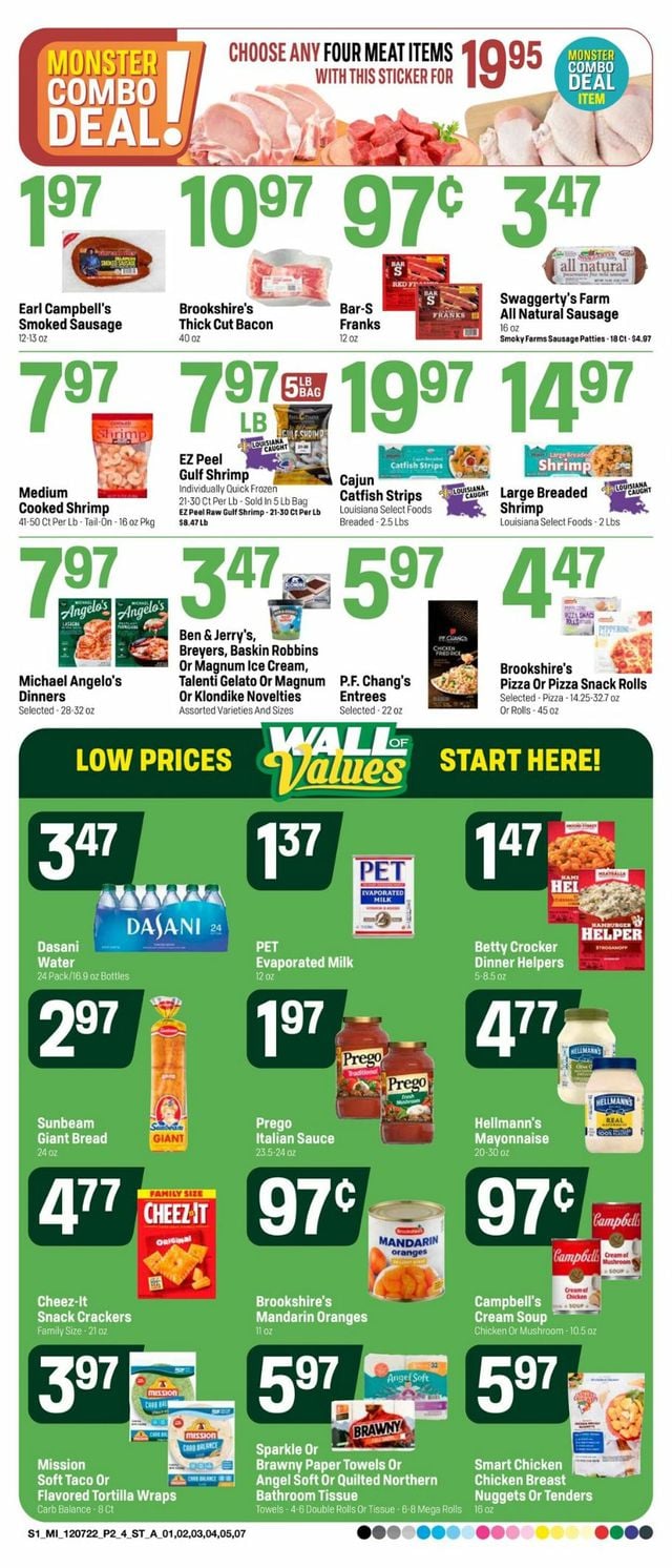 Super 1 Foods Ad from 12/07/2022
