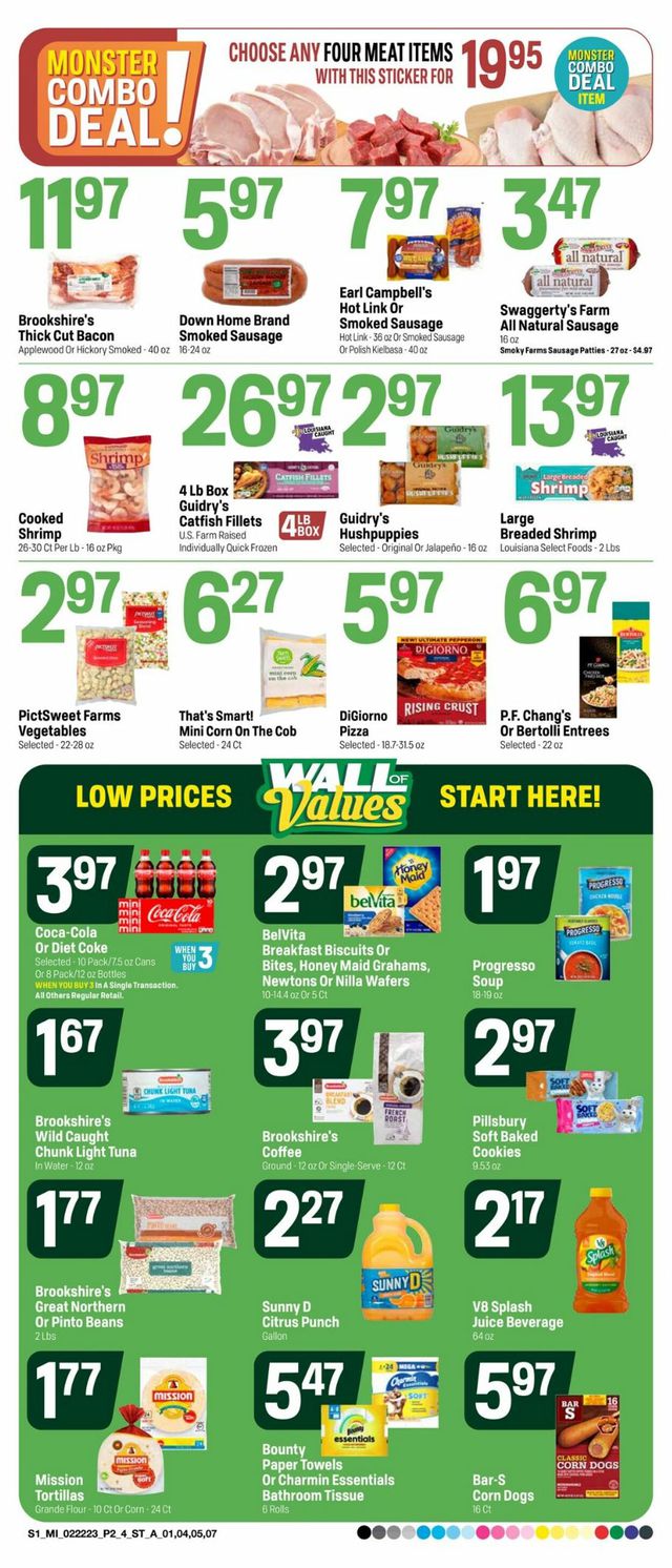 Super 1 Foods Ad from 02/22/2023