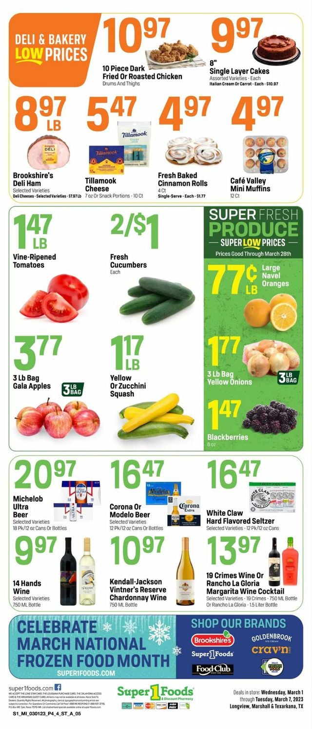 Super 1 Foods Ad from 03/01/2023