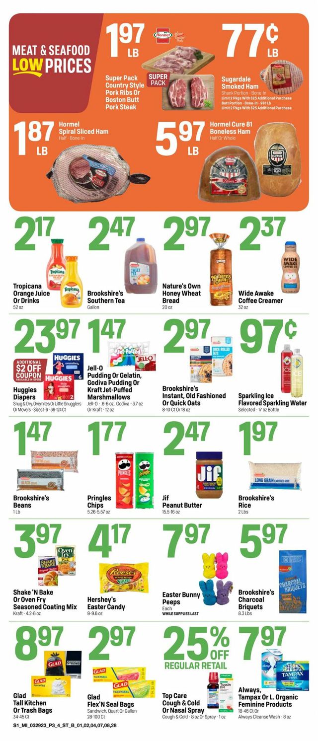 Super 1 Foods Ad from 03/29/2023