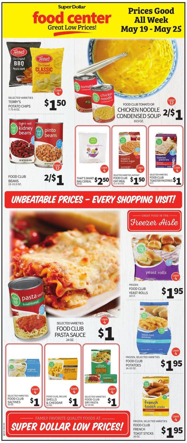 Super Dollar Food Center Ad from 05/19/2021