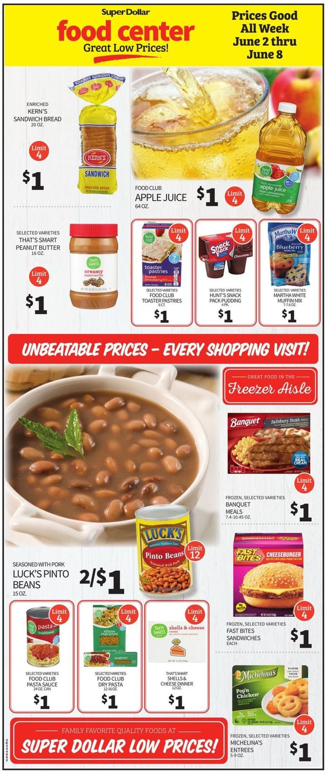 Super Dollar Food Center Ad from 06/02/2021