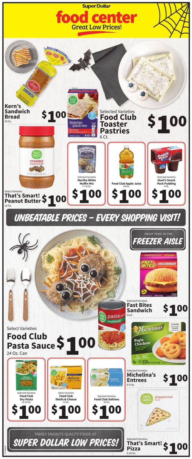 Super Dollar Food Center Ad from 10/27/2021
