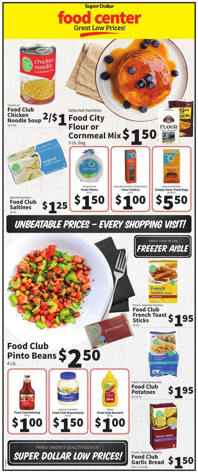 Super Dollar Food Center Ad from 02/02/2022