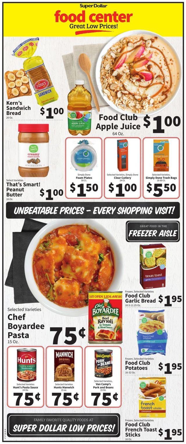 Super Dollar Food Center Ad from 02/16/2022