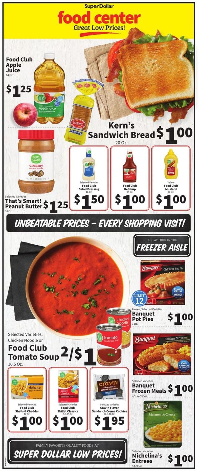 Super Dollar Food Center Ad from 03/02/2022