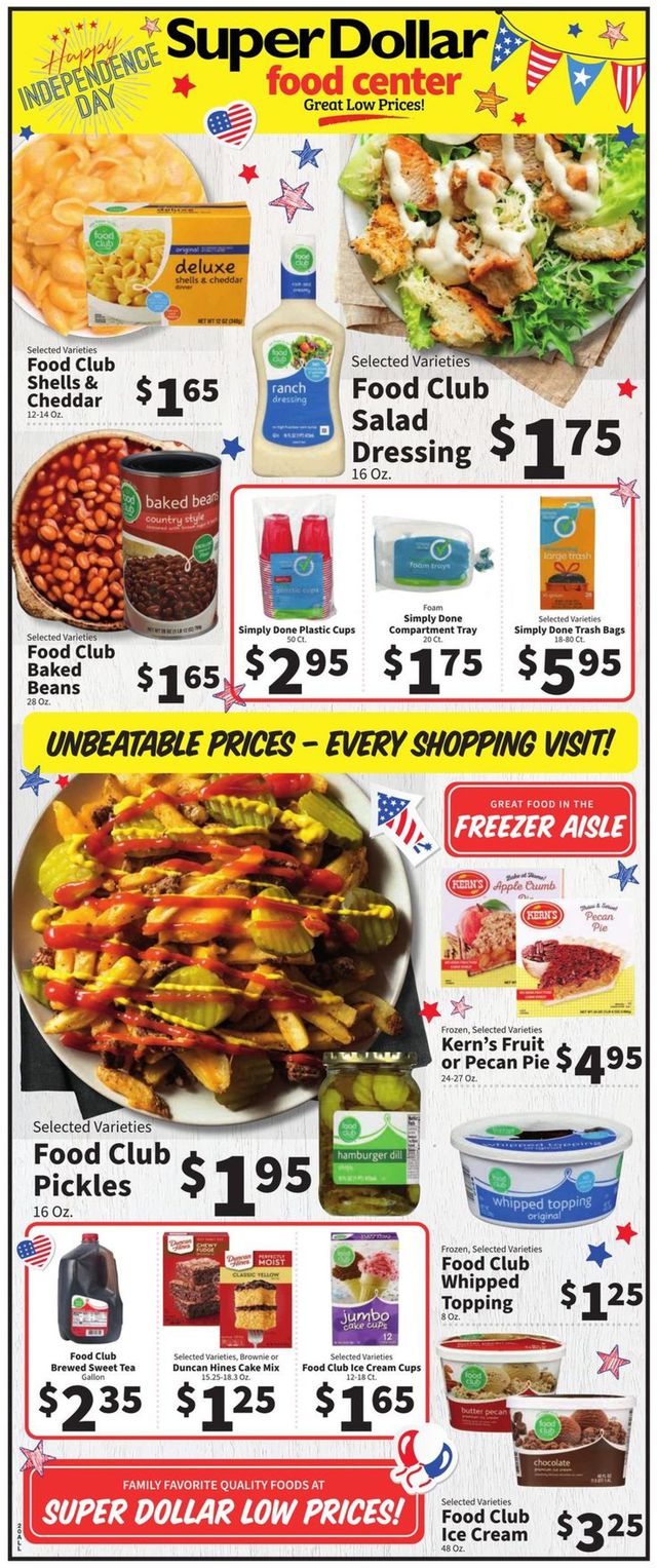 Super Dollar Food Center Ad from 06/29/2022