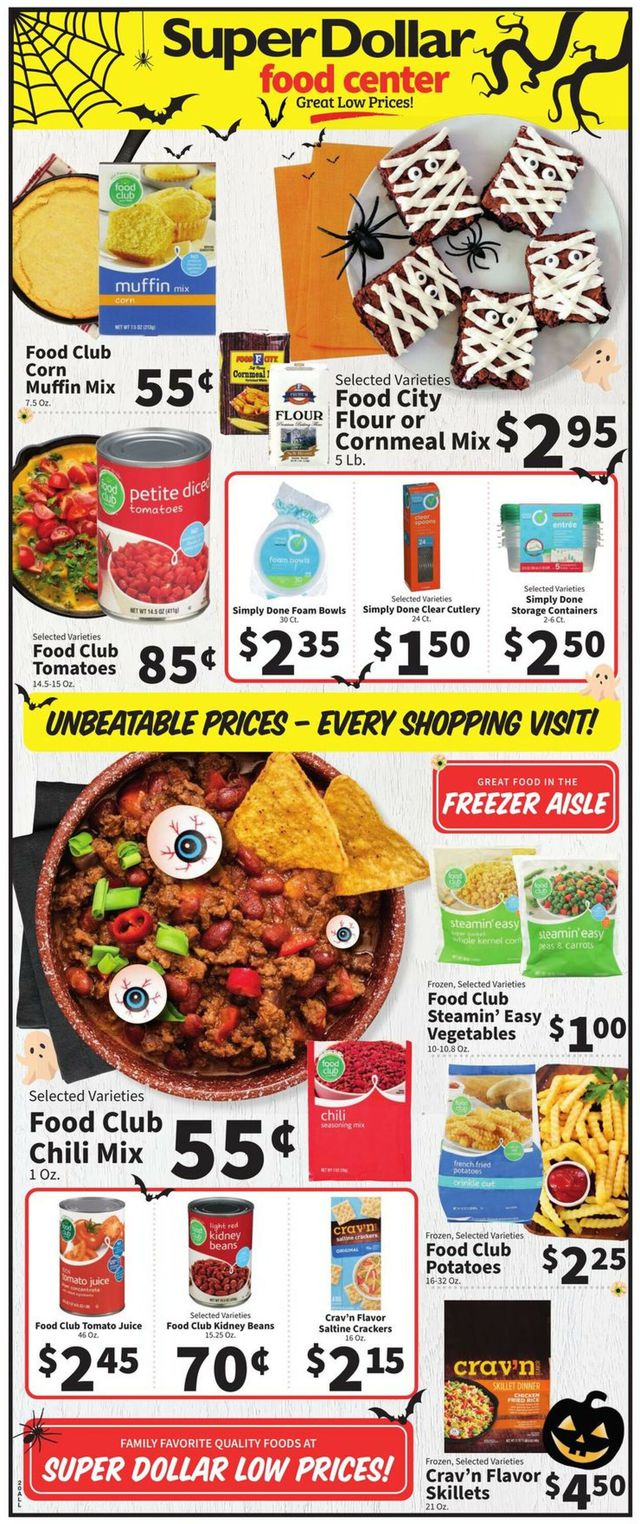 Super Dollar Food Center Ad from 10/26/2022