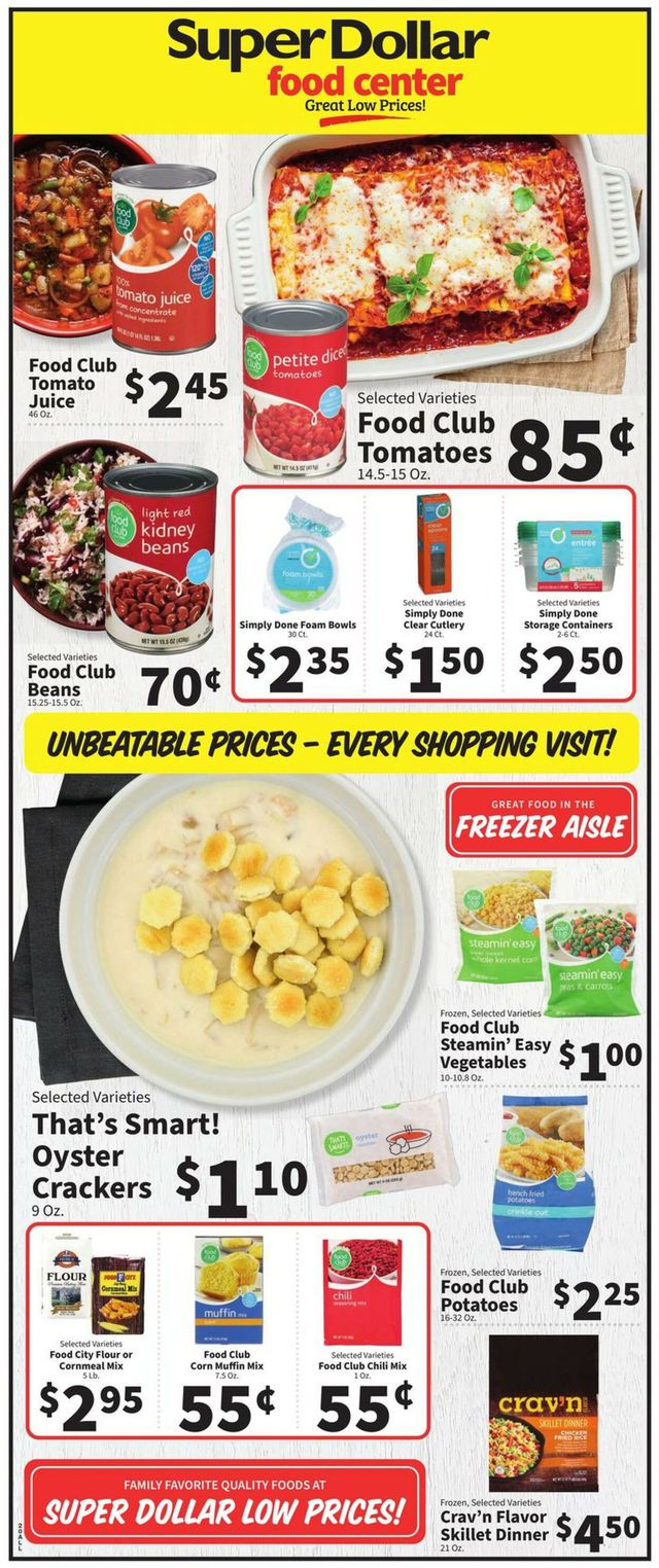 Super Dollar Food Center Ad from 12/07/2022
