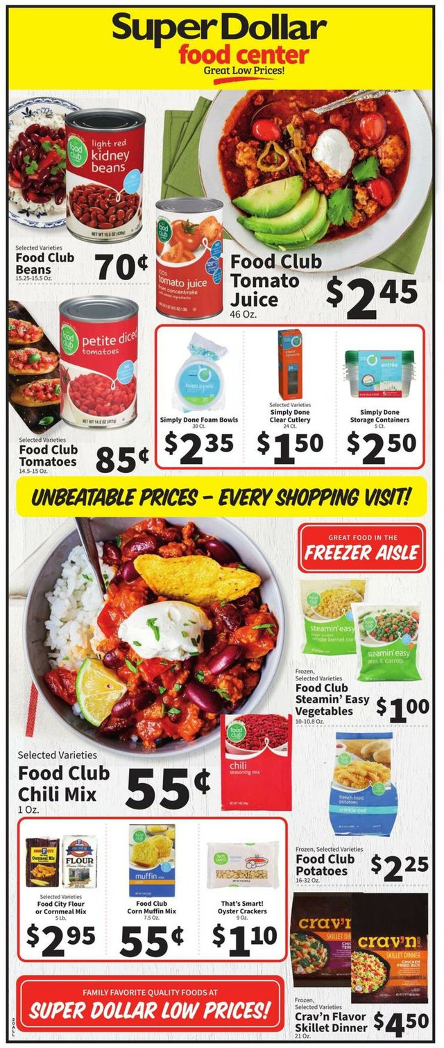 Super Dollar Food Center Ad from 01/04/2023