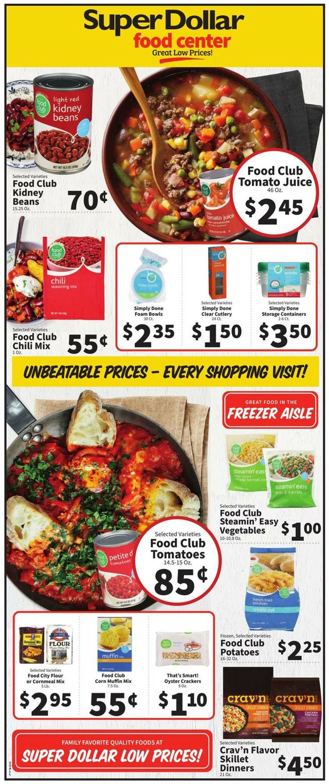 Super Dollar Food Center Ad from 02/01/2023