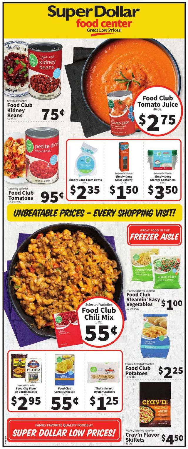 Super Dollar Food Center Ad from 03/01/2023