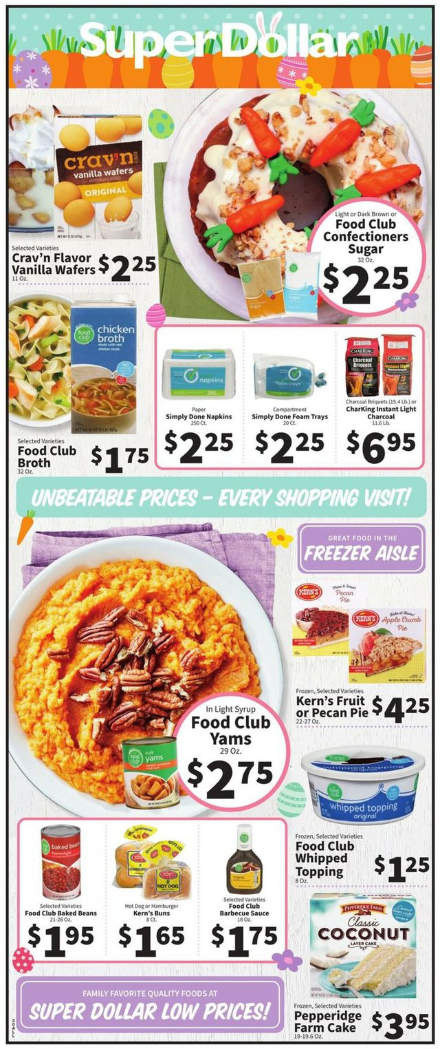 Super Dollar Food Center Ad from 04/05/2023