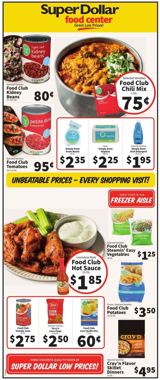 Super Dollar Food Center Ad from 09/27/2023