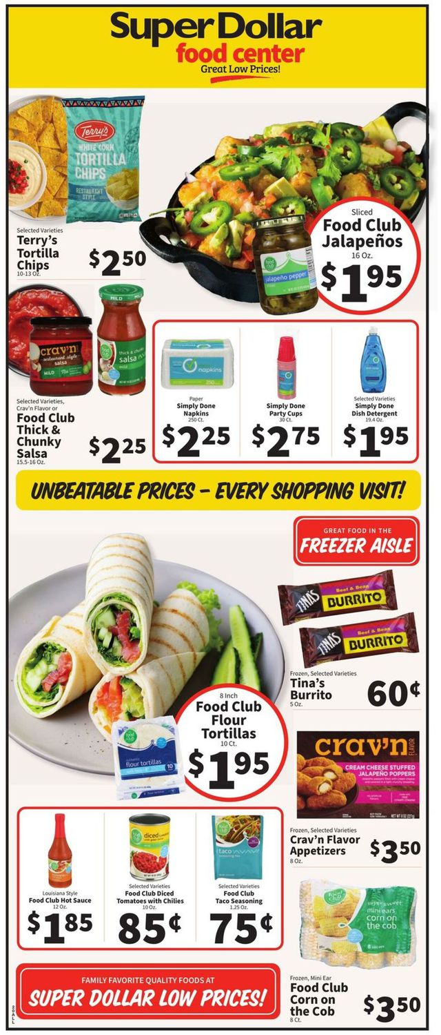 Super Dollar Food Center Ad from 10/04/2023