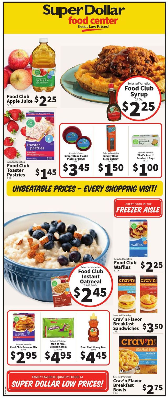 Super Dollar Food Center Ad from 10/11/2023