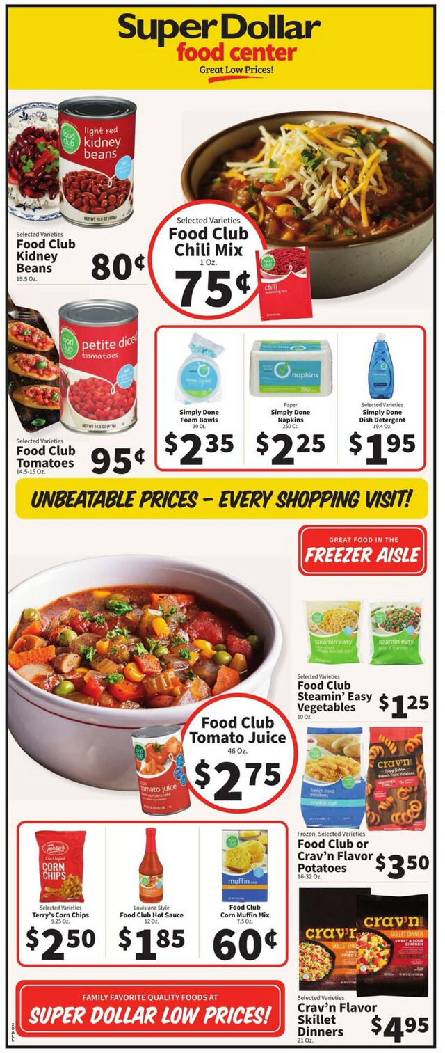 Super Dollar Food Center Ad from 11/24/2023
