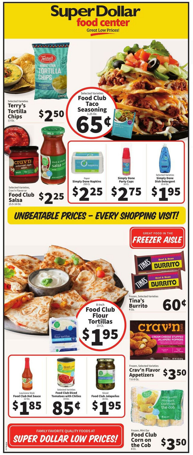 Super Dollar Food Center Ad from 01/10/2024